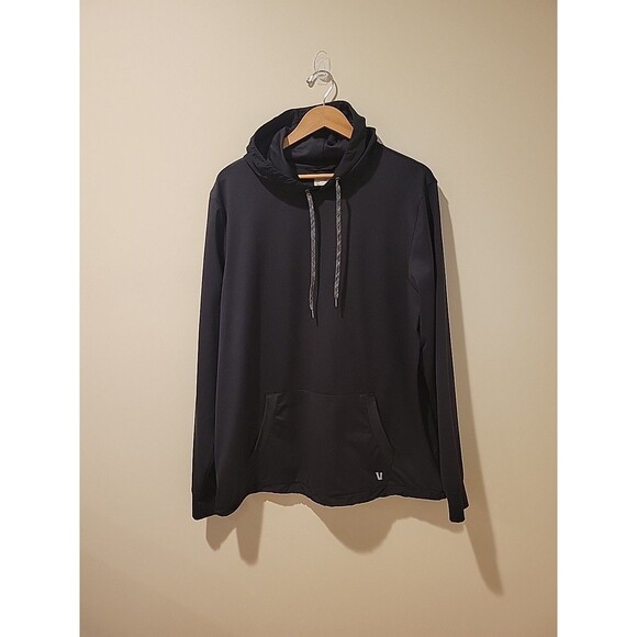 Vuori Sunday Element Hoodie Mens XL Black Pullover Performance Stretch V264 - Picture 1 of 8